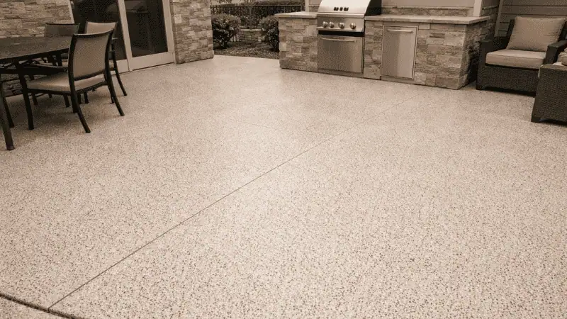Improved concrete surface after resurfacing