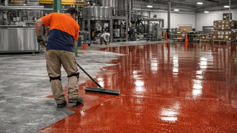 Durable coated commercial floor designed for heavy daily use